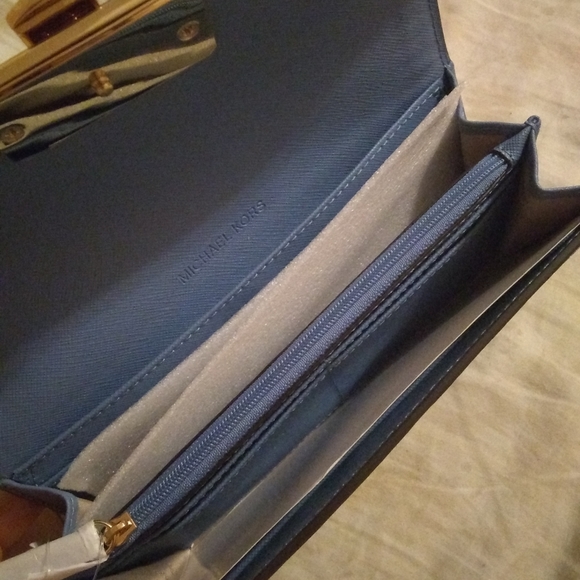 Michael Kors French Blue Wallet - Picture 2 of 3